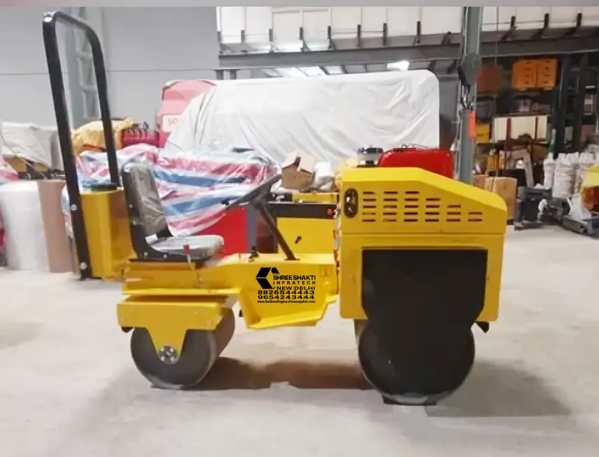 Heavy Duty Ride On Roller side view